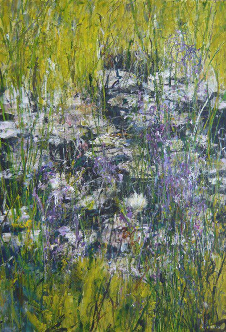 Cheng, Lily Pond II 58x39 Judy Cheng Painting