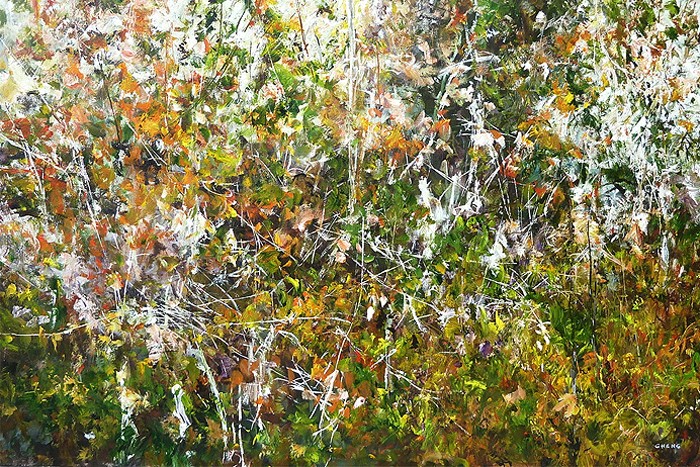 Cheng, Fall IV 48x32 Judy Cheng Painting