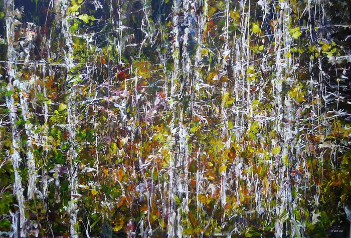 Cheng, Fall II 48x32 Judy Cheng Painting